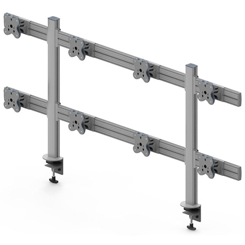 Eight Monitor Arms - Clamp or Grommet Mount - Eight Monitor Arms EGTB-8028 / 8028G