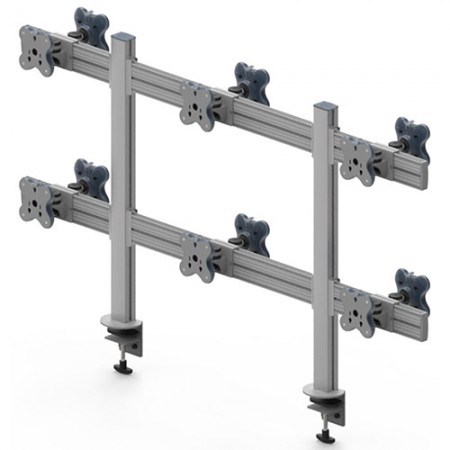 Twelve Monitor Arms - Clamp or Grommet Mount - Twelve Monitor Arms EGTB-8026D / 8026DG