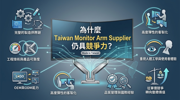 為什麼 Taiwan Monitor Arm Supplier 仍具競爭力？