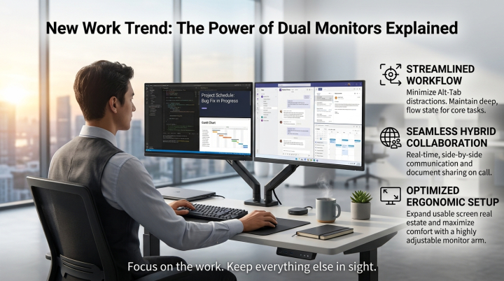 Dual Monitor Setup: Why More Professionals Are Using Two Screens at Work