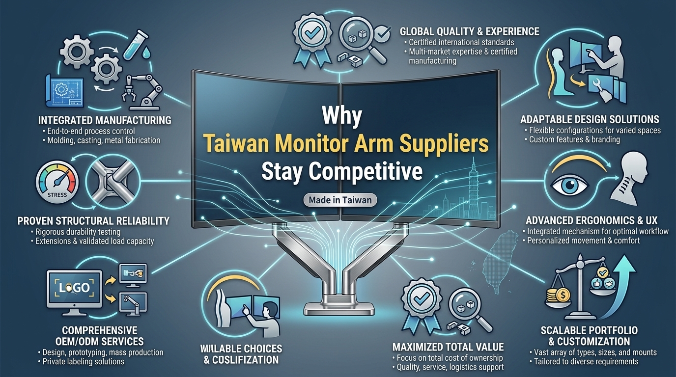 Why Taiwan Monitor Arm Suppliers Remain Competitive
